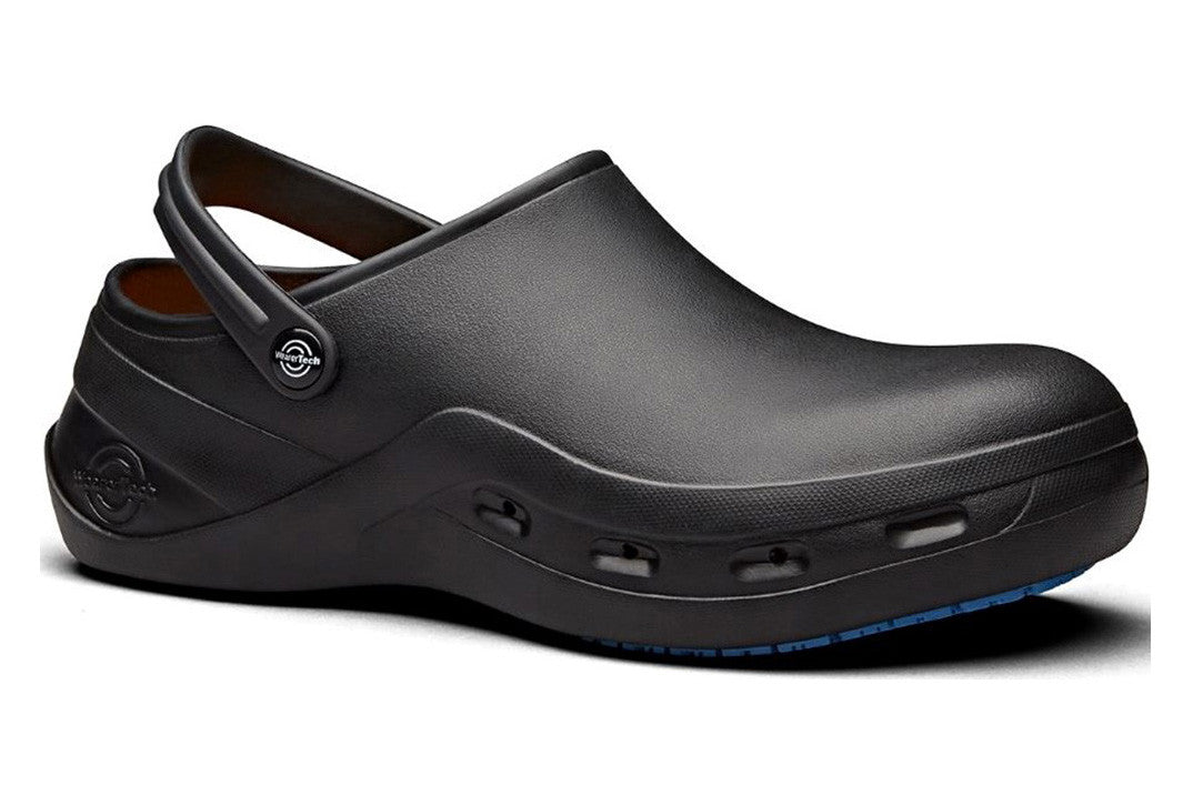 Protect Non-Slip Comfortable Work Clog with Safety Toe Cap & Vents - Black