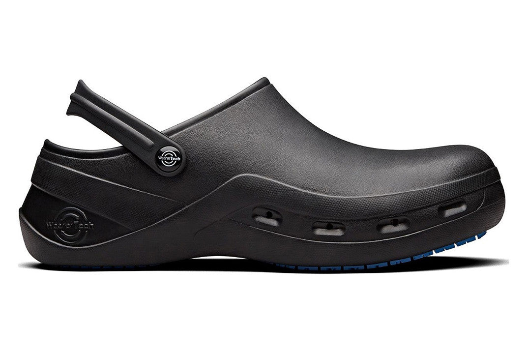Protect Non-Slip Comfortable Work Clog with Safety Toe Cap & Vents - Black