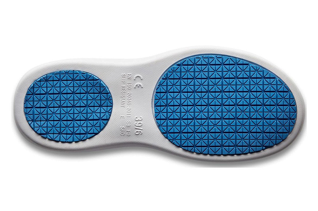 Protect Non-Slip Comfortable Work Clog with Safety Toe Cap & Vents - White