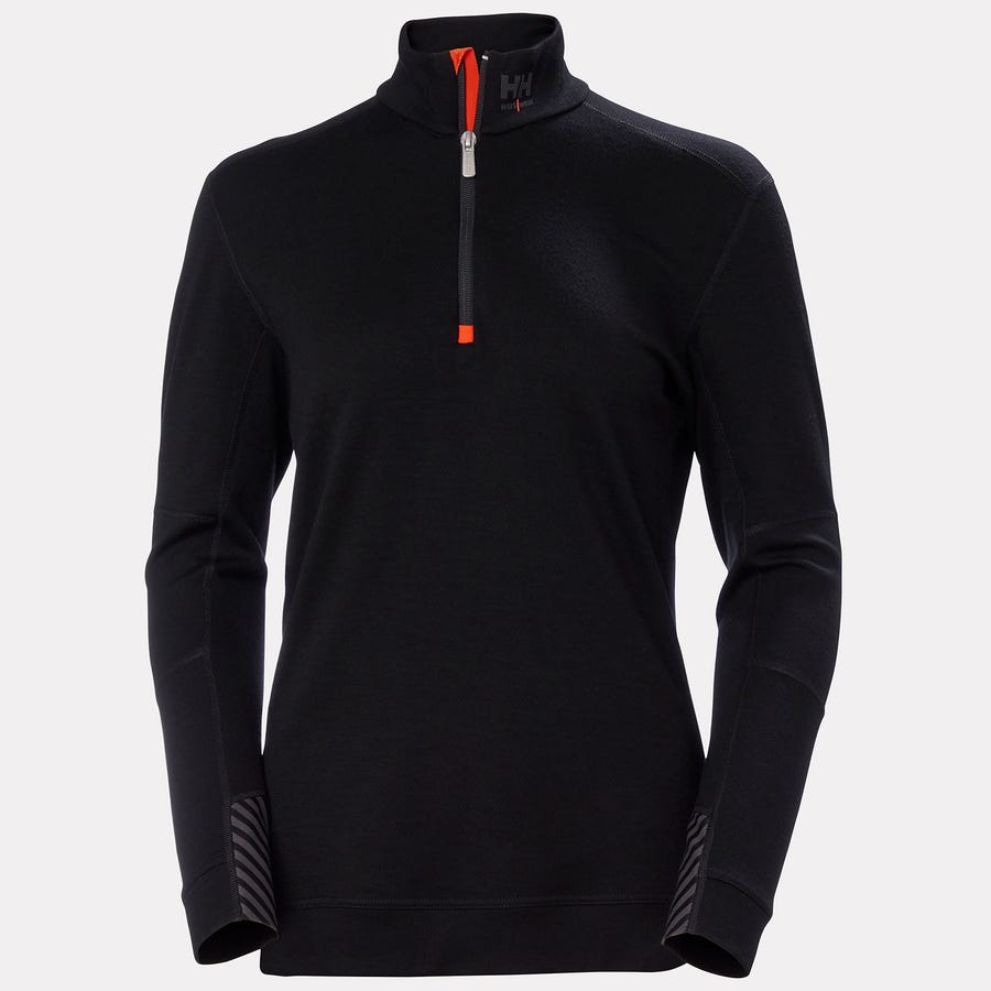 Helly Hansen - W Hh Lifa Merino Half Zip - 75210 - Black