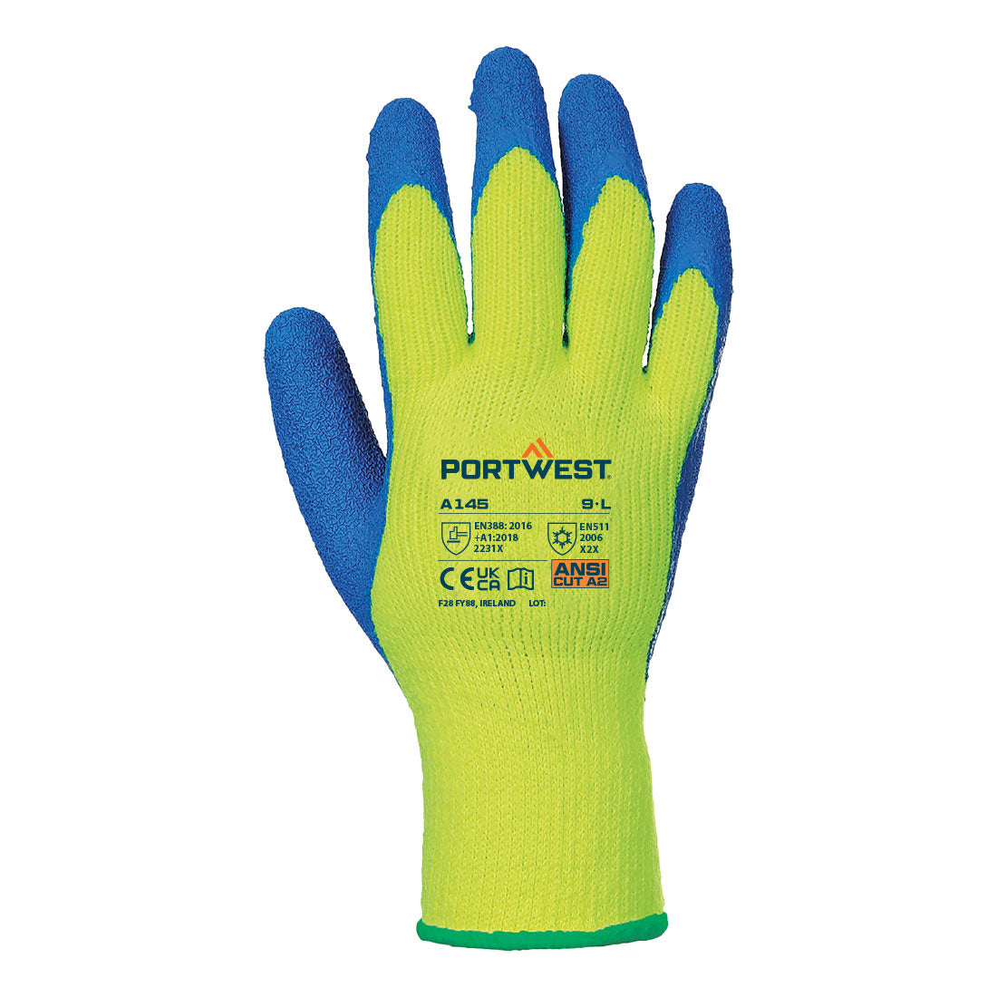 A145 Yellow/Blue Back