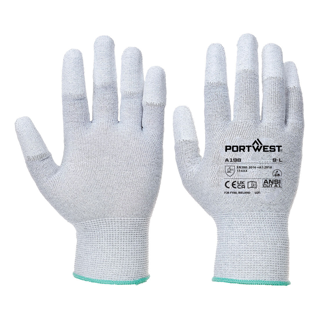 Portwest - ESD 13 PU Fingertip Glove - A198