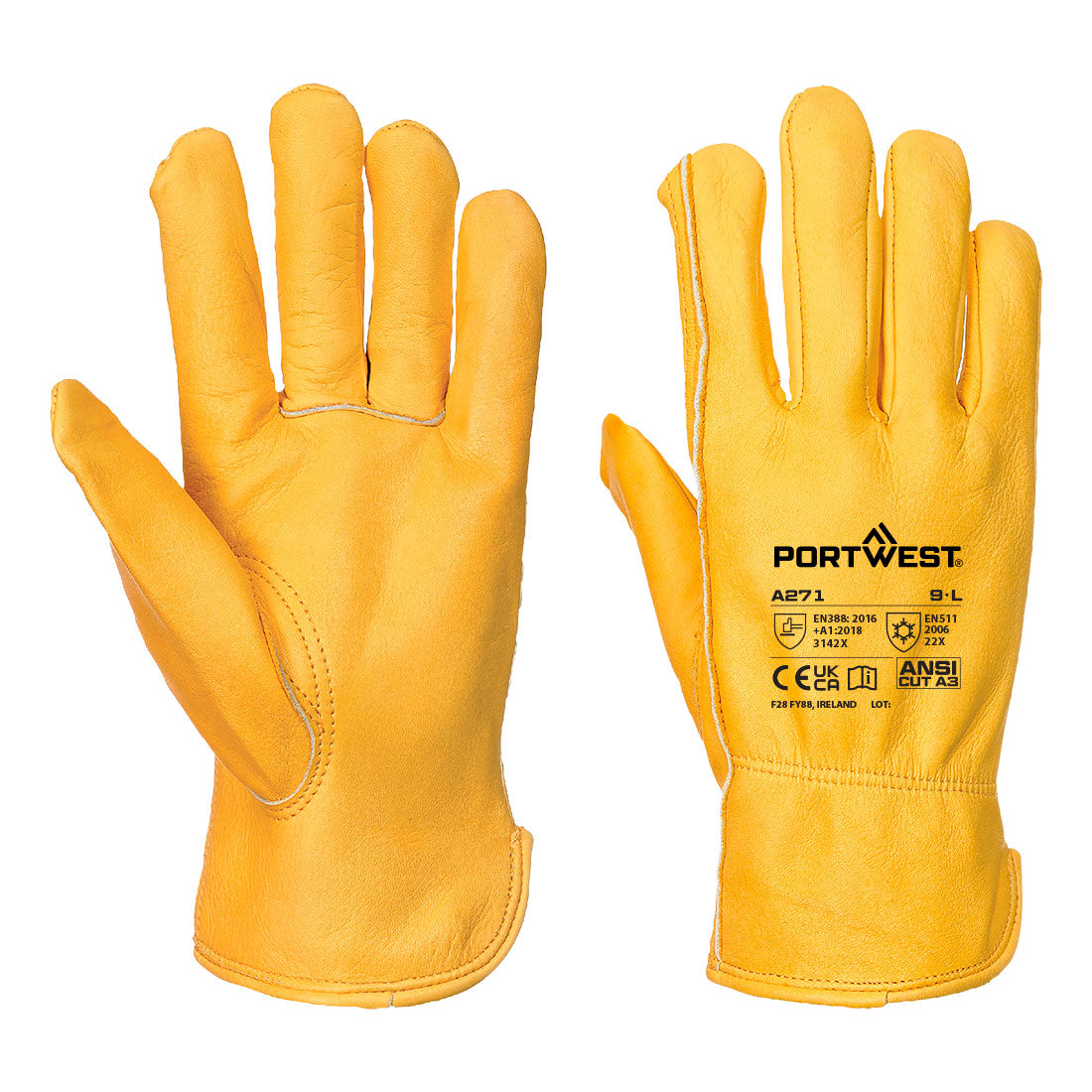 Portwest - Cold 200 Cow Grain Driver Glove - A271