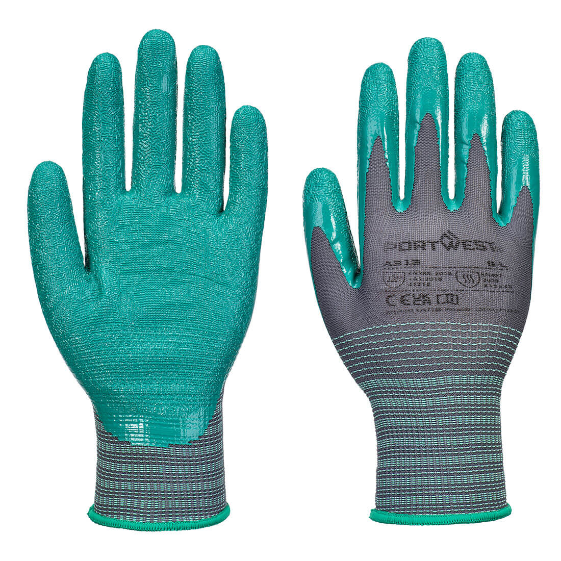 Portwest - Grip 15 Nitrile Crinkle Glove (Pk12) - A313
