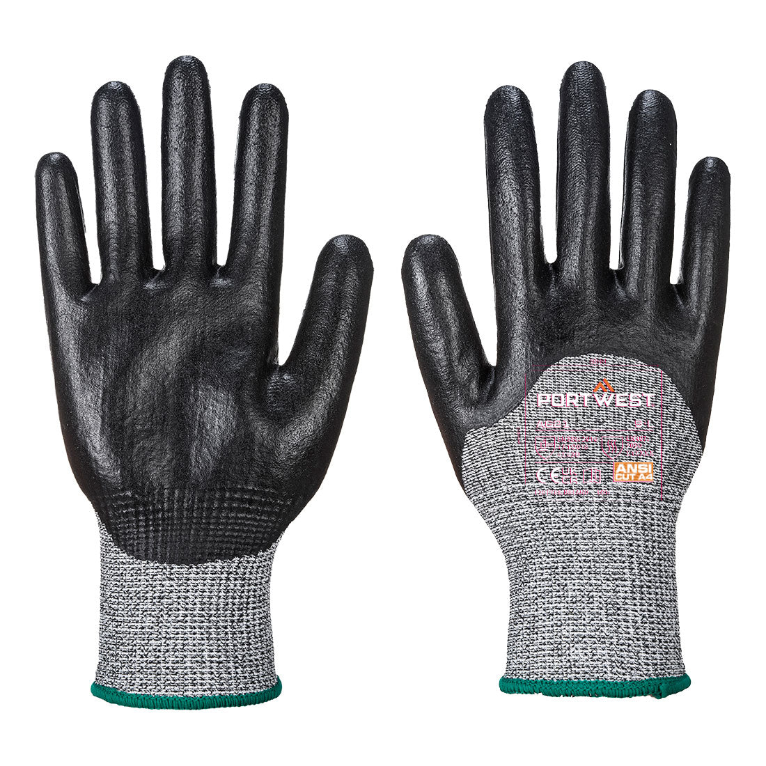 Portwest - Cut D13 3/4 Nitrile Foam Glove - A621