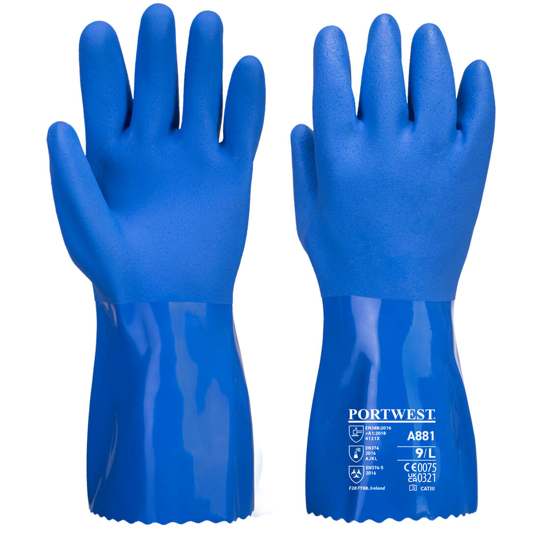 Portwest - Chem 300 PVC Marine Gauntlet - A881
