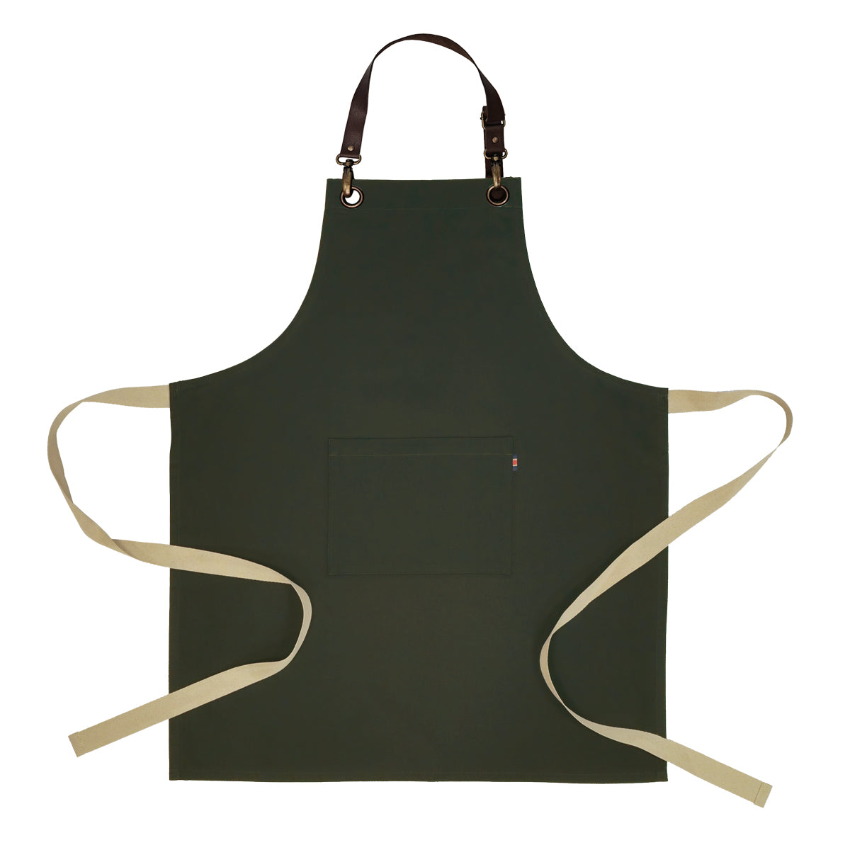 Coast Classic Long Bib Apron with Leather Halter - AF1107