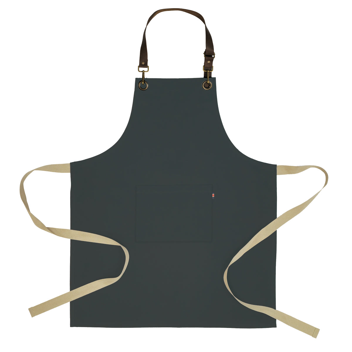 Coast Classic Long Bib Apron with Leather Halter - AF1107