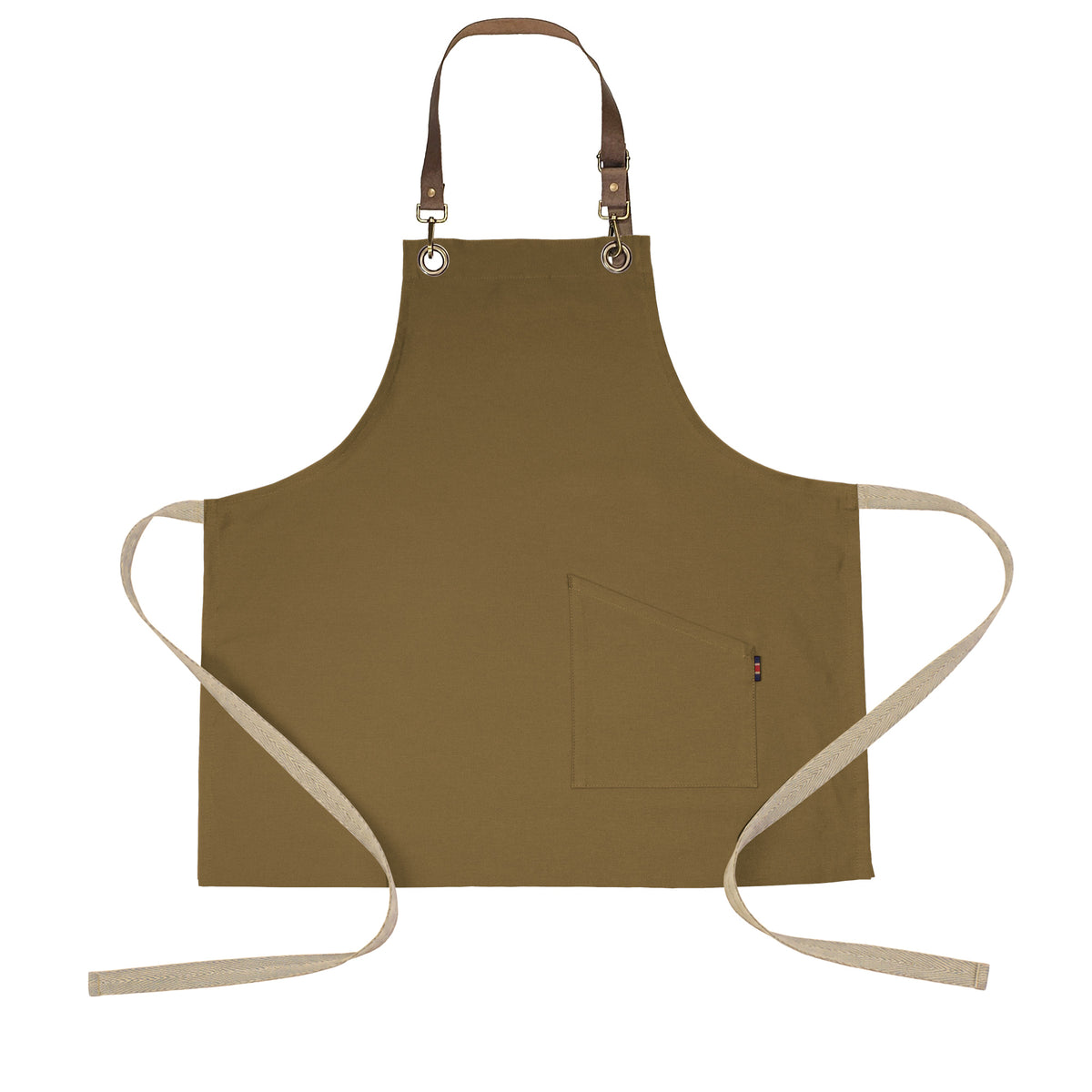 County Classic - Short Bib Apron - Leather Halter - Premium - AF3002