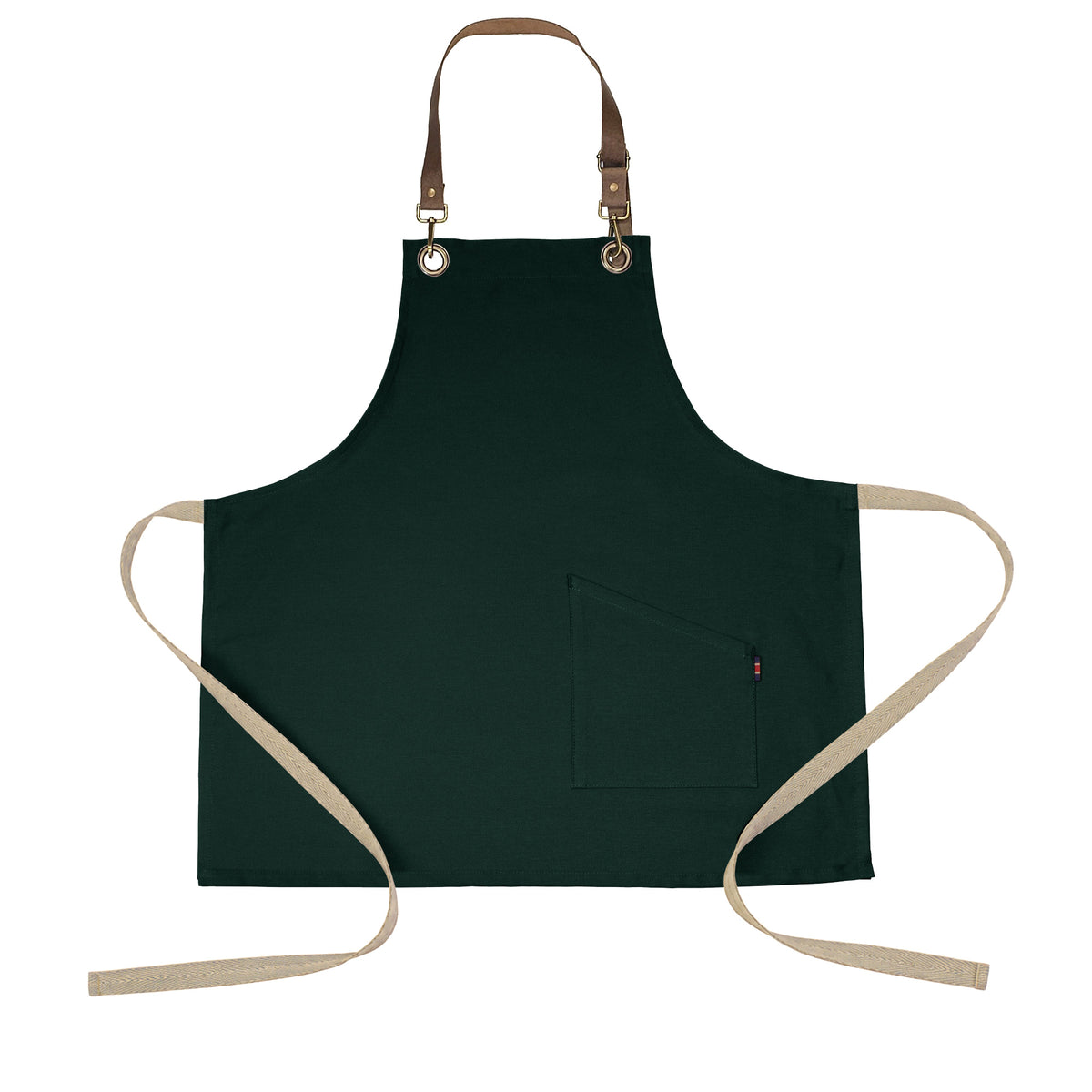 County Classic - Short Bib Apron - Leather Halter - Premium - AF3002