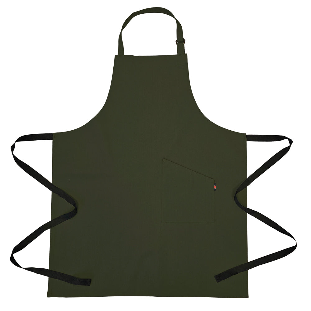 County Self Colour Halter Bib Apron - AF6001