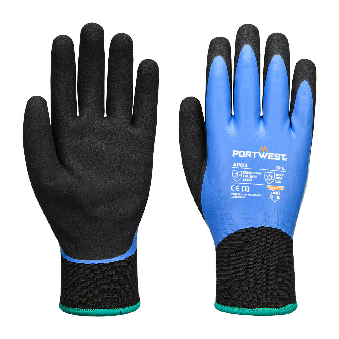 Portwest - Cold 13 Latex Aqua Glove - AP01