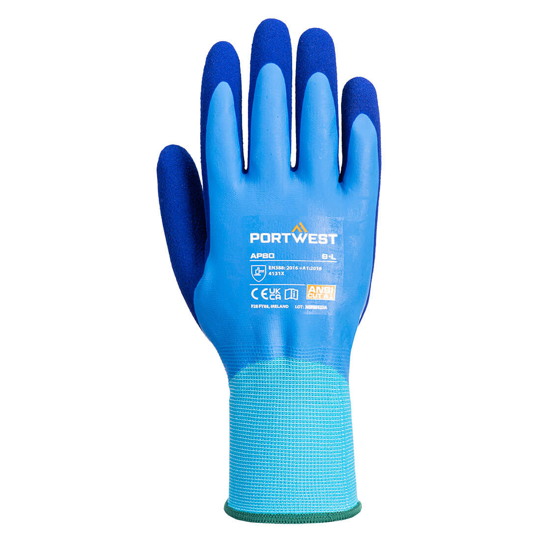 Portwest - Grip 13 Latex Foam Aqua Glove - AP80