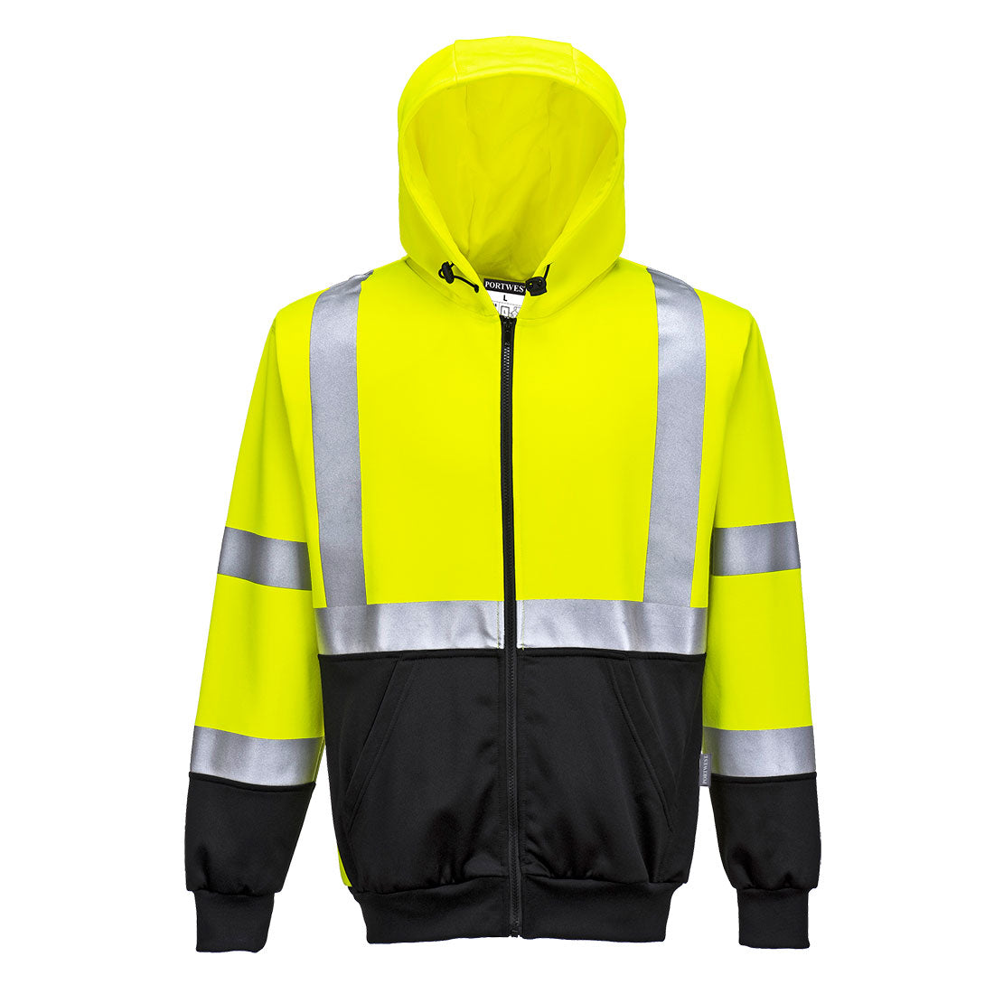 Portwest - Hi-Vis Contrast Zipped Hoodie - B315