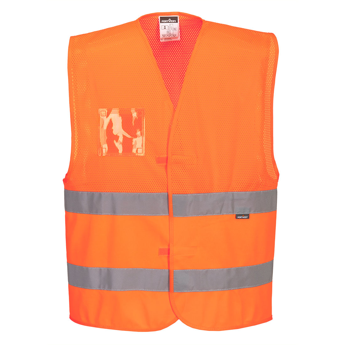 Portwest - Hi-Vis Half Mesh Two Band Vest - C494