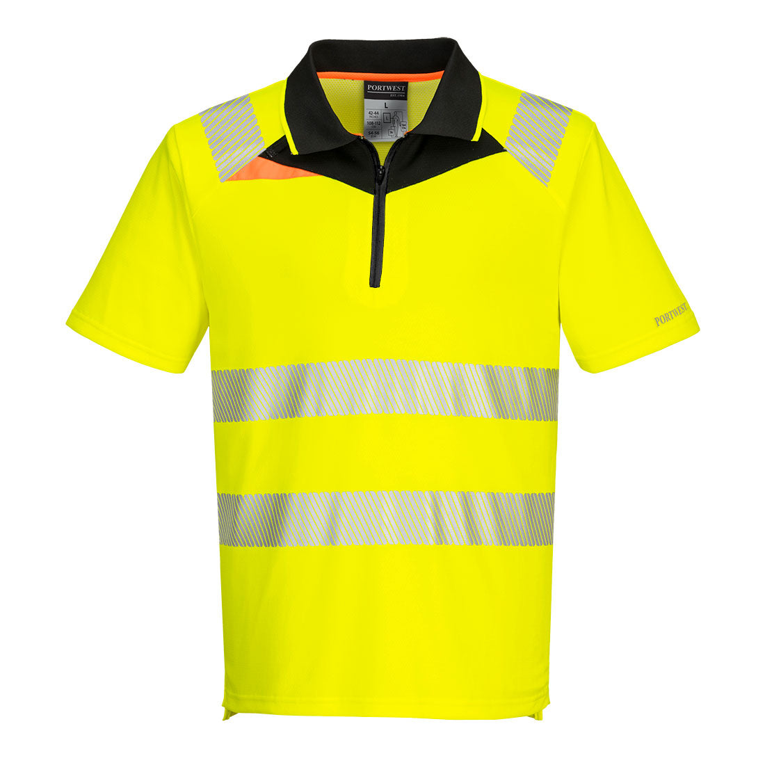 Portwest - DX4 Hi-Vis Zip Polo Shirt S/S - DX412