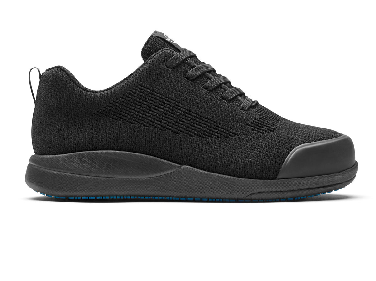 Rebound Mesh Trainer with Safety Toe Cap - Non Slip Waterproof Comfortable Work Shoe - Black