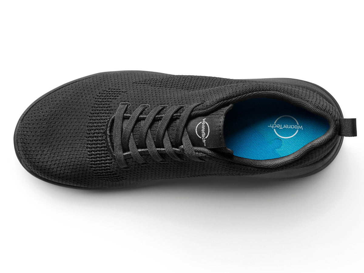 Rebound Mesh Trainer Non Slip Waterproof Comfortable Work Shoe - Black