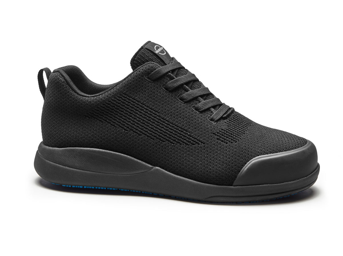 Rebound Mesh Trainer with Safety Toe Cap - Non Slip Waterproof Comfortable Work Shoe - Black