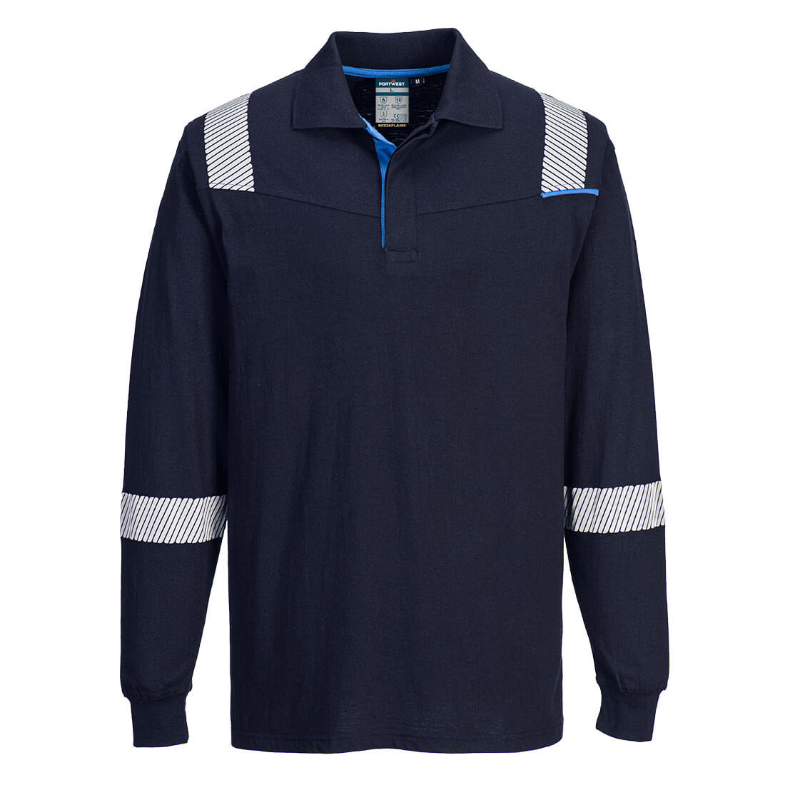 Portwest - WX3 Modaflame Knit FR Long Sleeve Polo Shirt - FR711