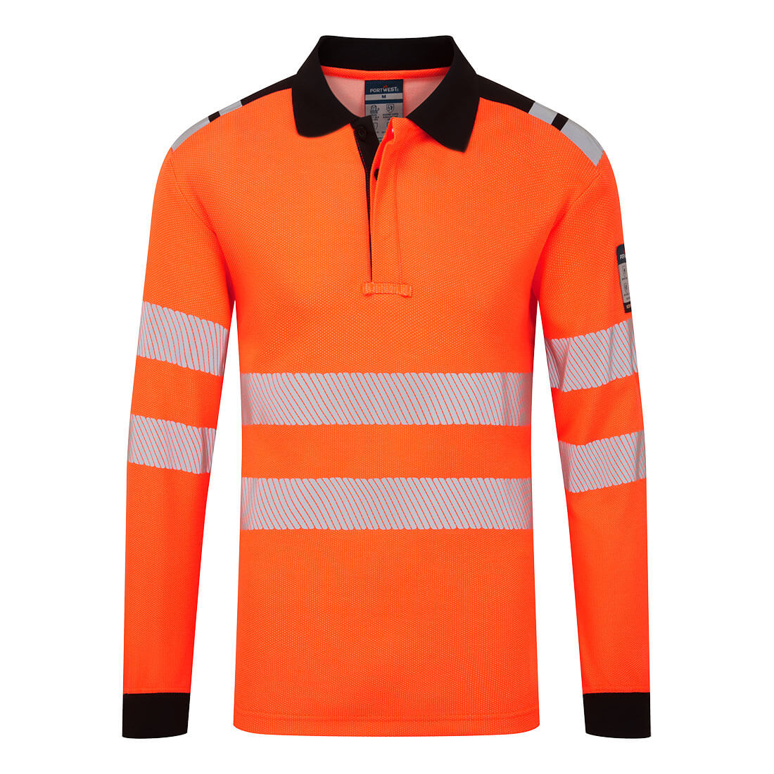 Portwest - PW3 Modaflame Knit HVO FR Long Sleeve Polo Shirt - FR734