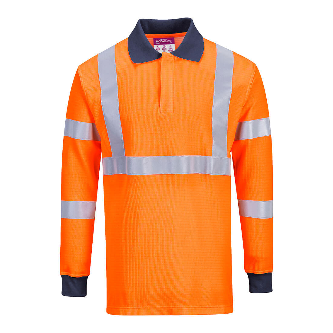 Portwest - Modaflame Knit HVO FR Long Sleeve Polo Shirt - FR76
