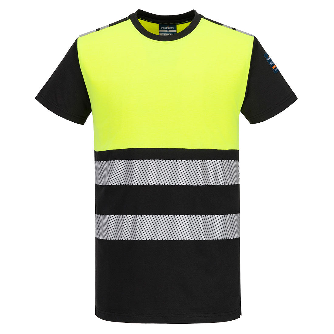 Portwest - PW3 Modaflame Knit Hi-Vis Class 1 FR Short Sleeve T-Shirt - FR775