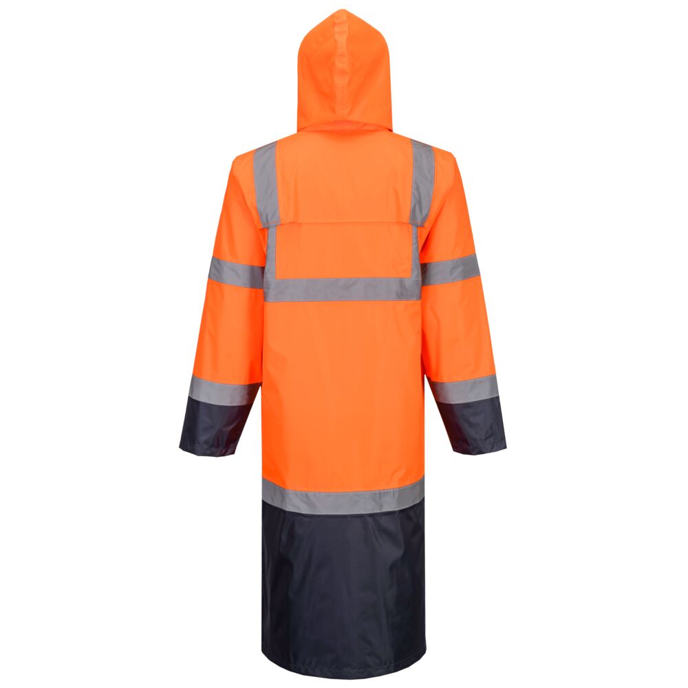 H446 Orange/Navy Back