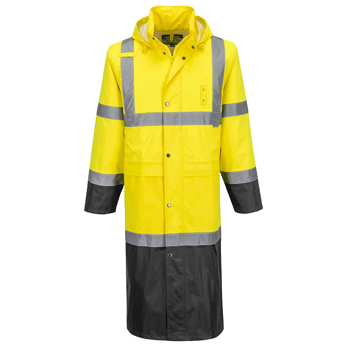 Portwest - Hi-Vis Contrast Raincoat 122cm - H446