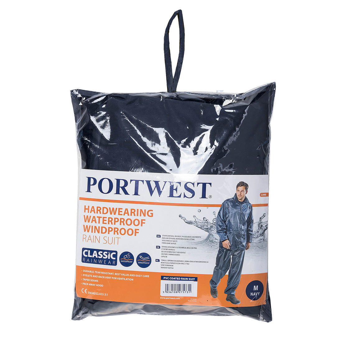 Portwest - Essentials Rainsuit (2 Piece Suit) - L440