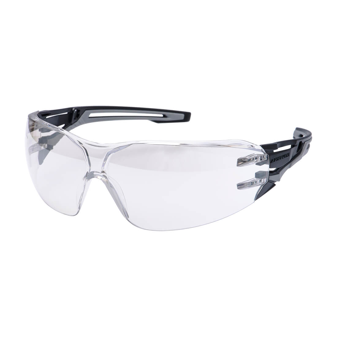 Portwest - Anthracite Wraparound Safety Glasses - PR01