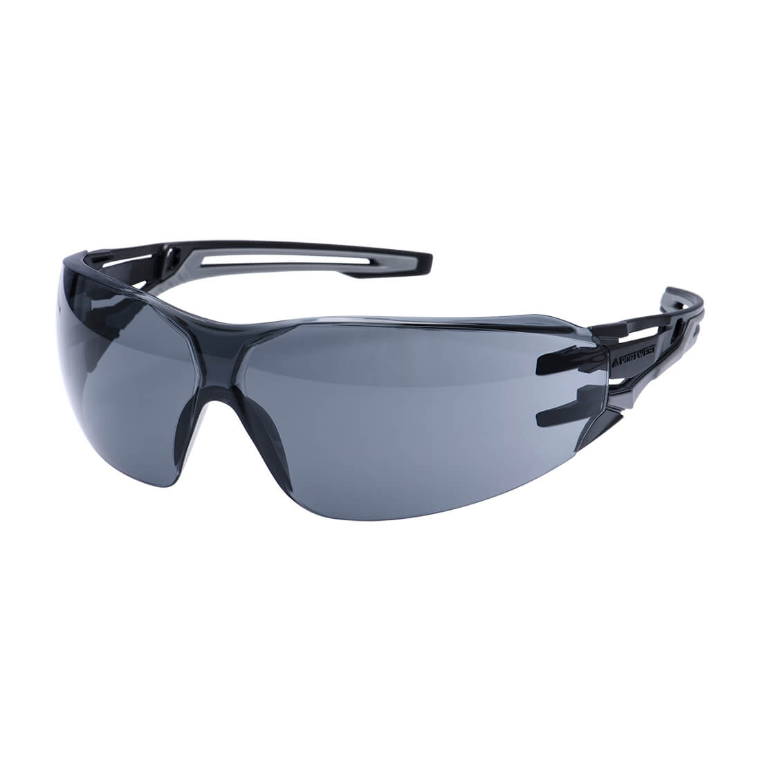 Portwest - Anthracite Wraparound Safety Glasses - PR01