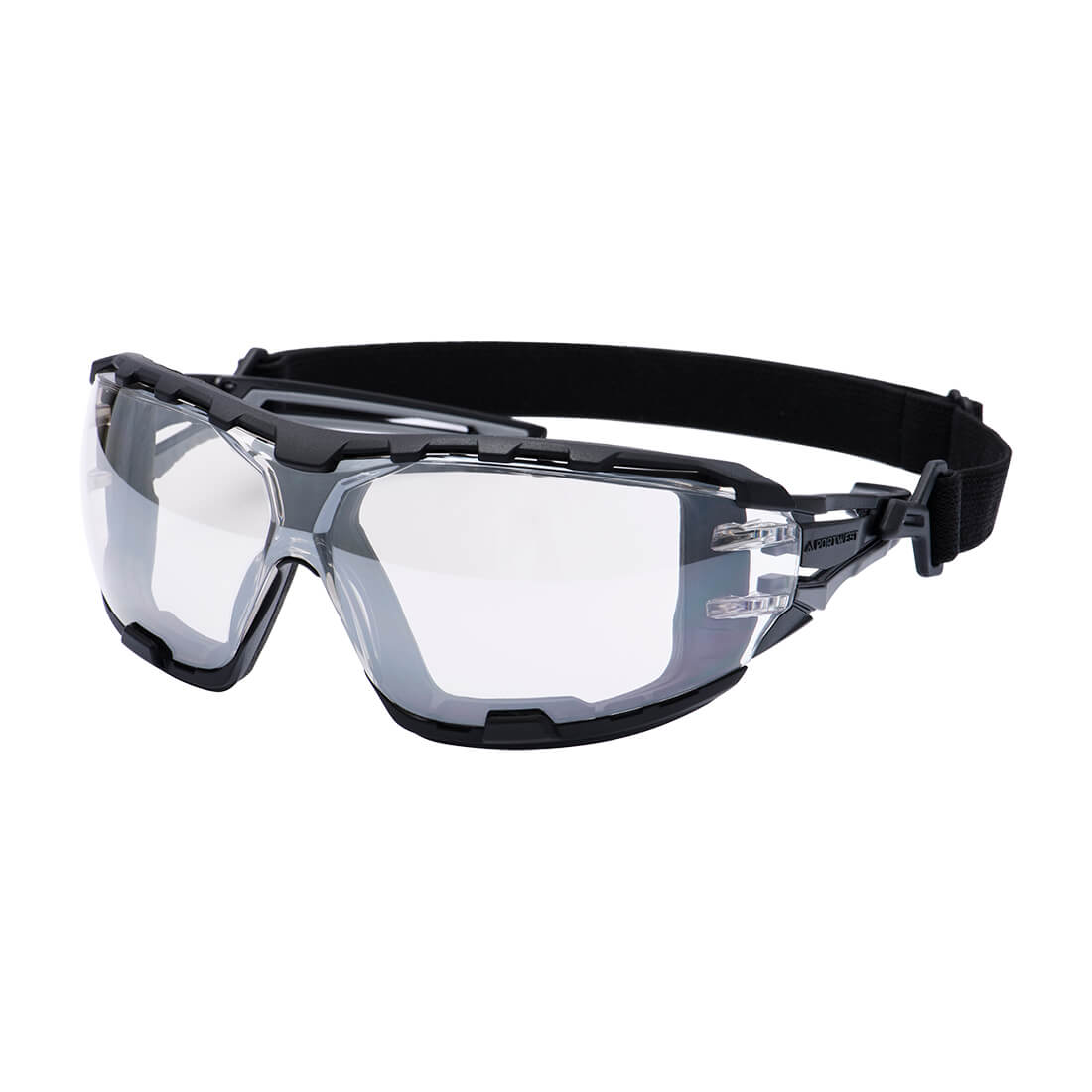 Portwest - Anthracite Wraparound Plus Safety Glasses - PR02
