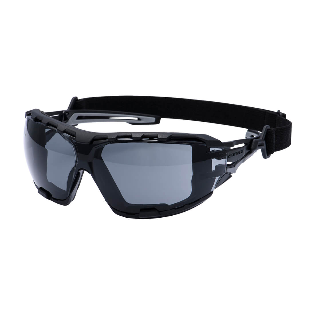 Portwest - Anthracite Wraparound Plus Safety Glasses - PR02