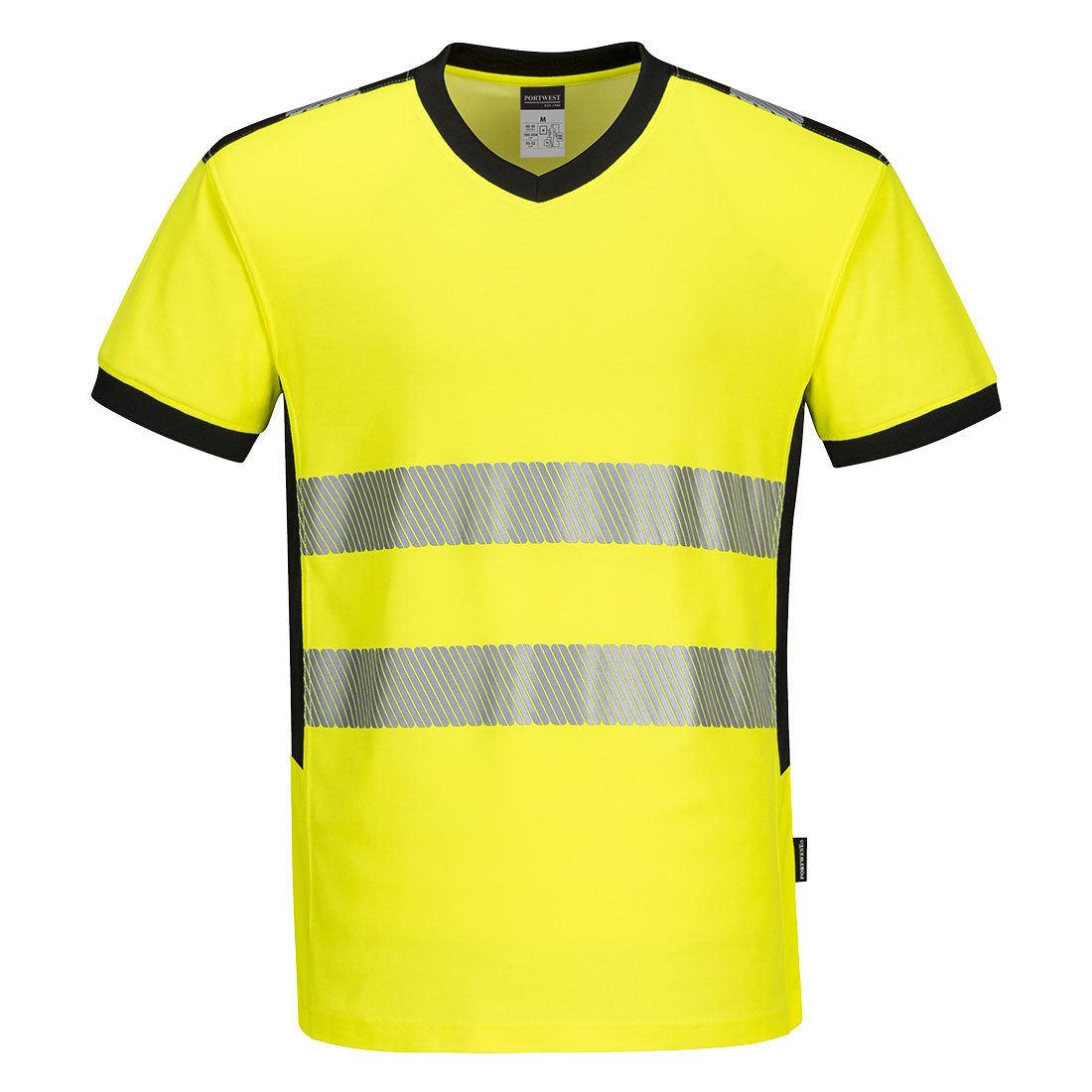 Portwest - PW3 Hi-Vis V-Neck Mesh Insert T-Shirt S/S - PW310