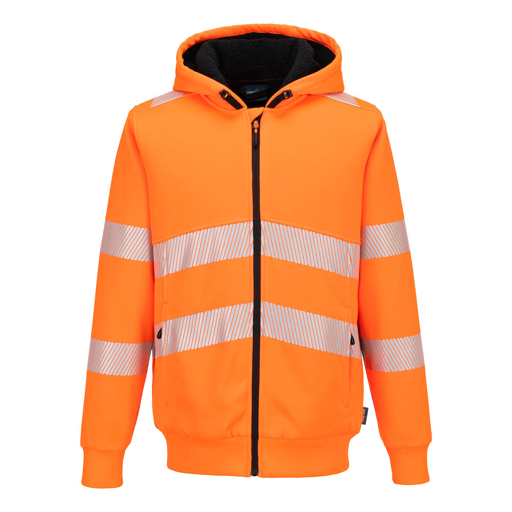 Portwest - PW321 Hi-Vis Zipped Winter Hoodie - PW321