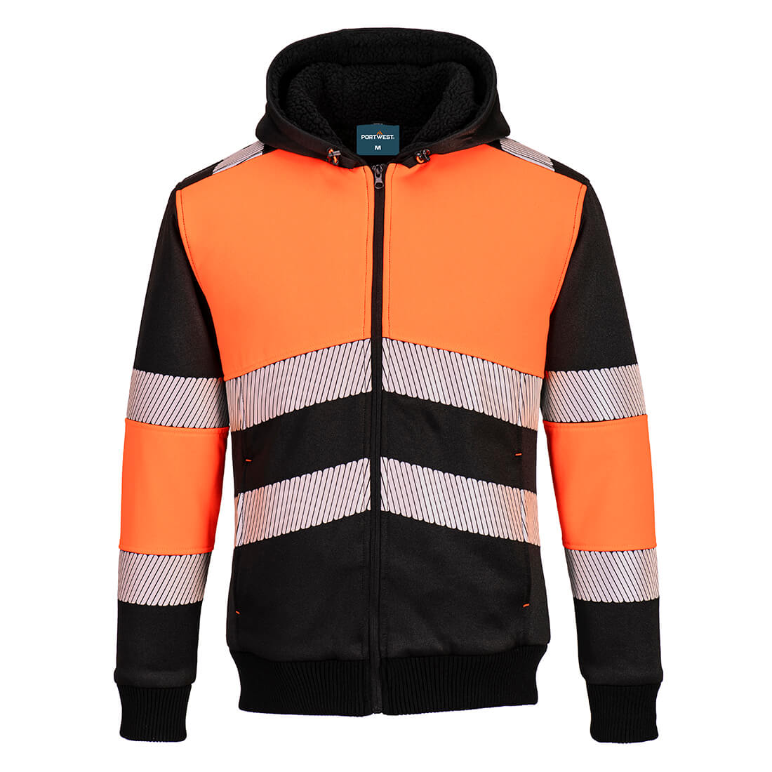 Portwest - PW3 Hi-Vis Zipped Class 1 Winter Hoodie - PW377