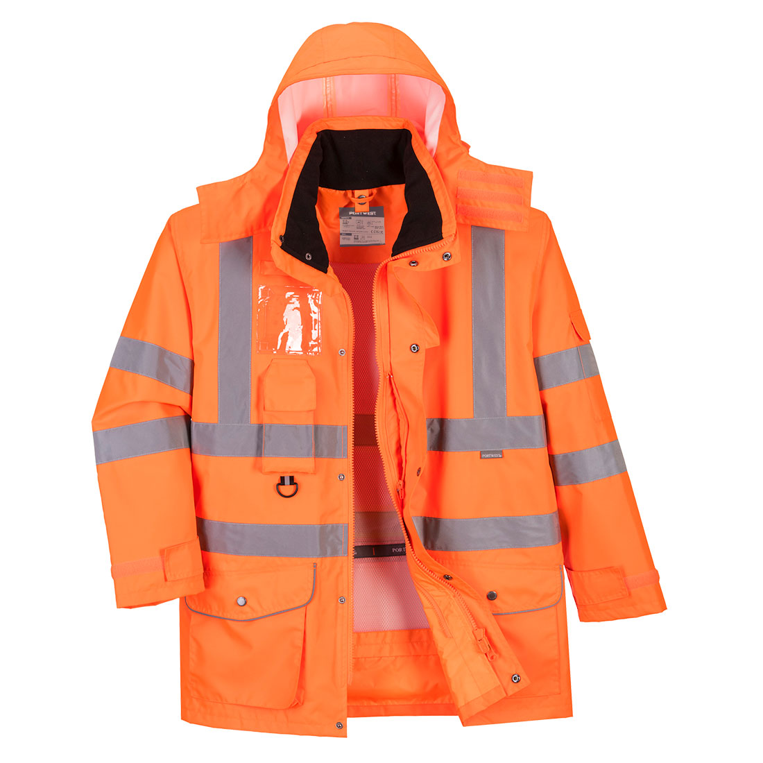 Portwest - Hi-Vis Breathable 7-in-1 Traffic Jacket - RT27
