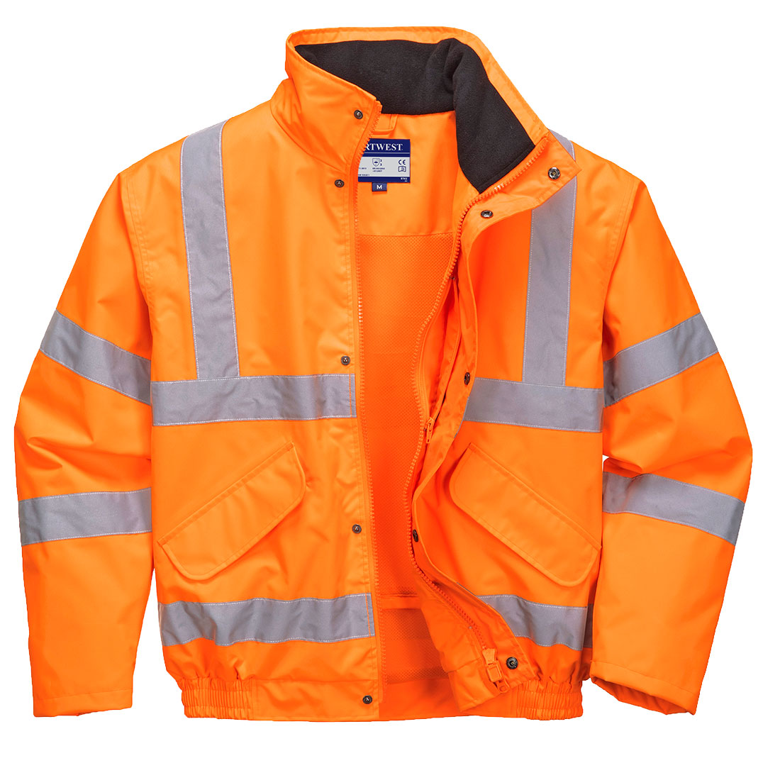 Portwest - Hi-Vis Breathable Rain Bomber Jacket - RT62
