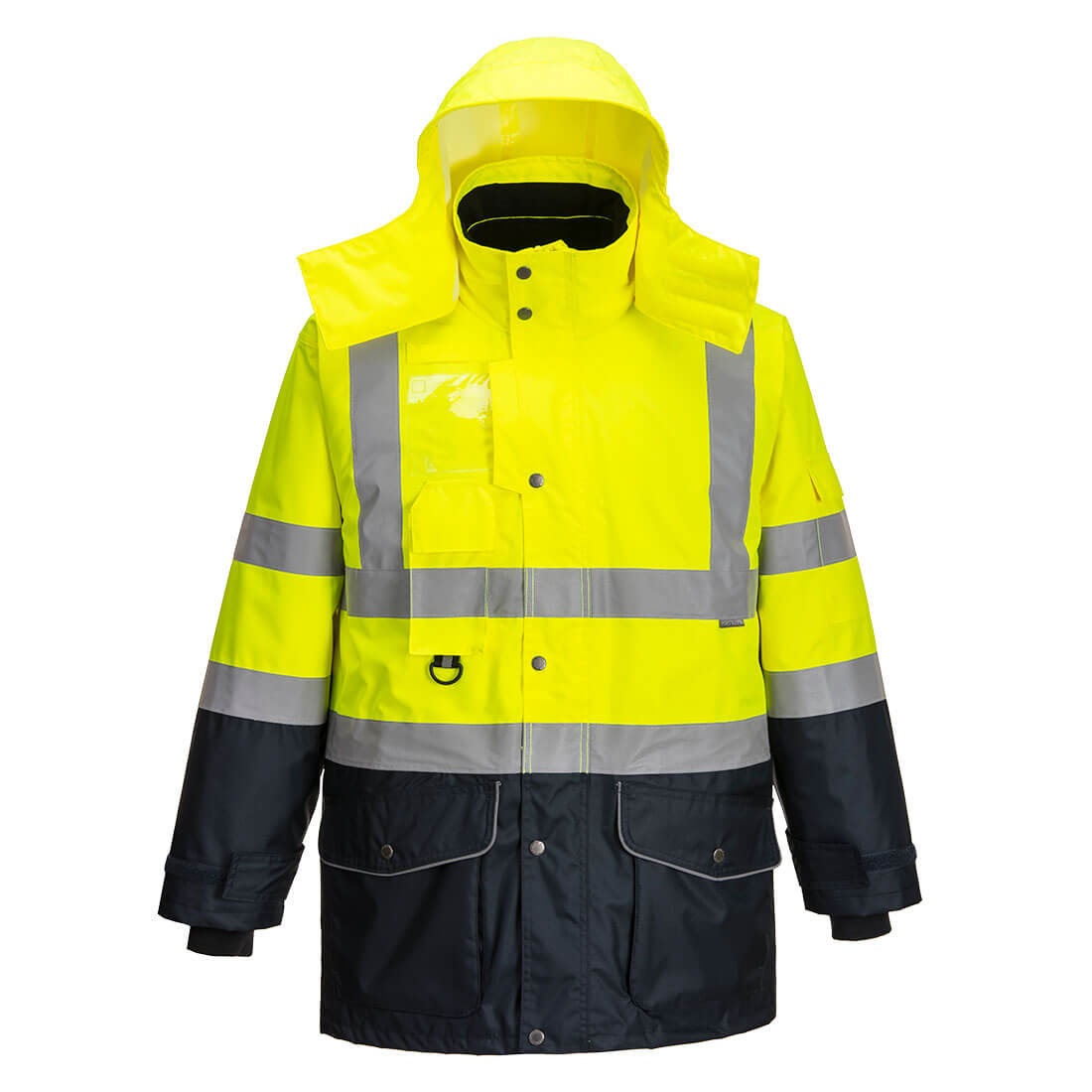 Portwest - Hi-Vis Breathable 7-in-1 Contrast Traffic Jacket - S426