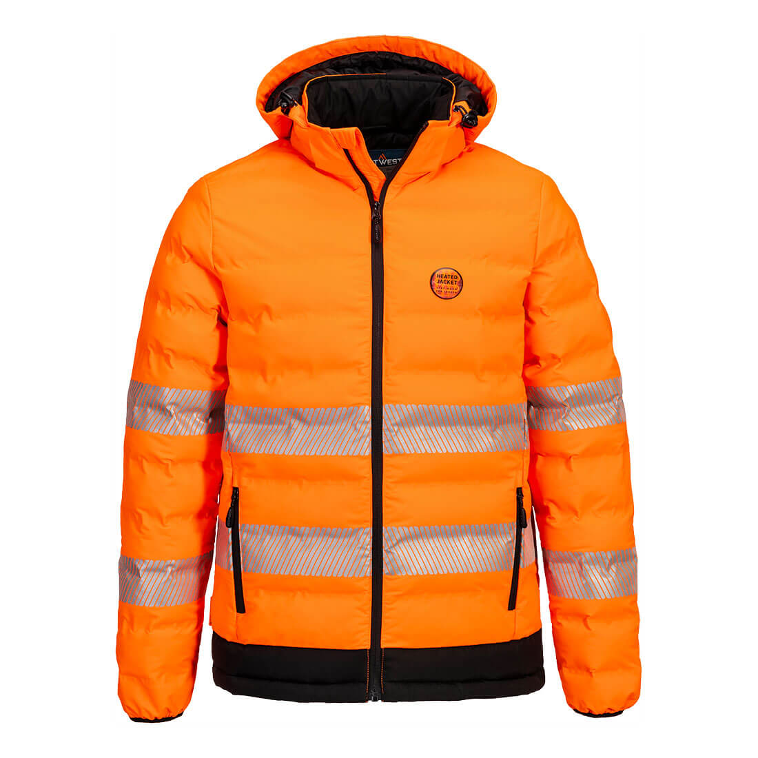 Portwest - Hi-Vis Ultrasonic Heated Tunnel Jacket - S548