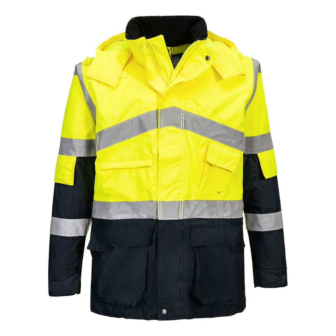 Portwest - Hi-Vis Breathable Contrast Rain Jacket - S760