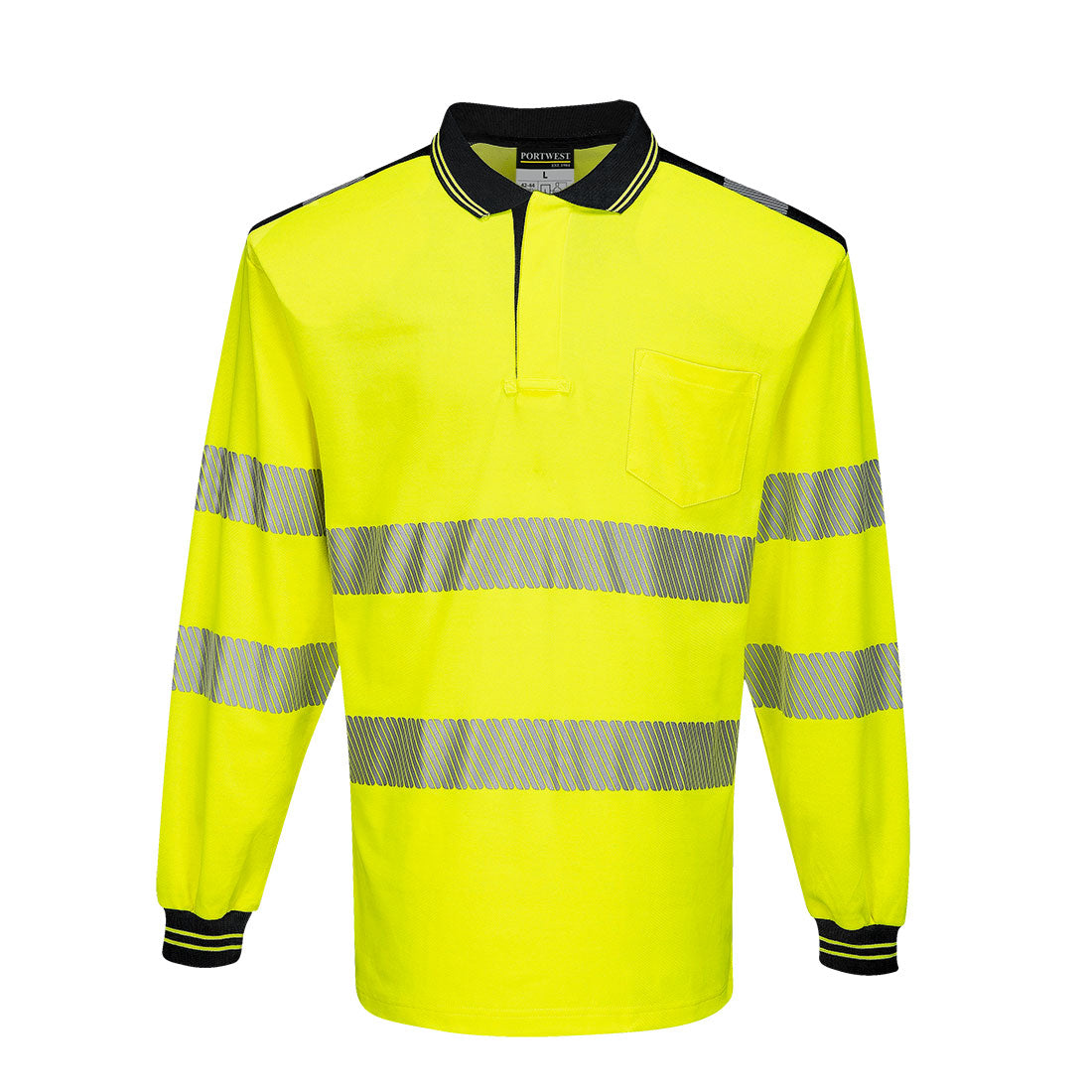 Portwest - PW3 Hi-Vis Cotton Comfort Polo Shirt L/S - T184