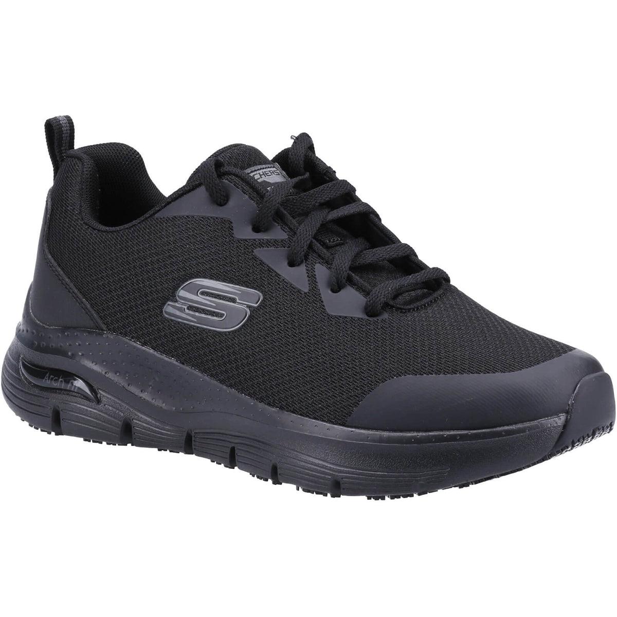 Skechers Arch Fit SR Ladies Shoe - Black / 3