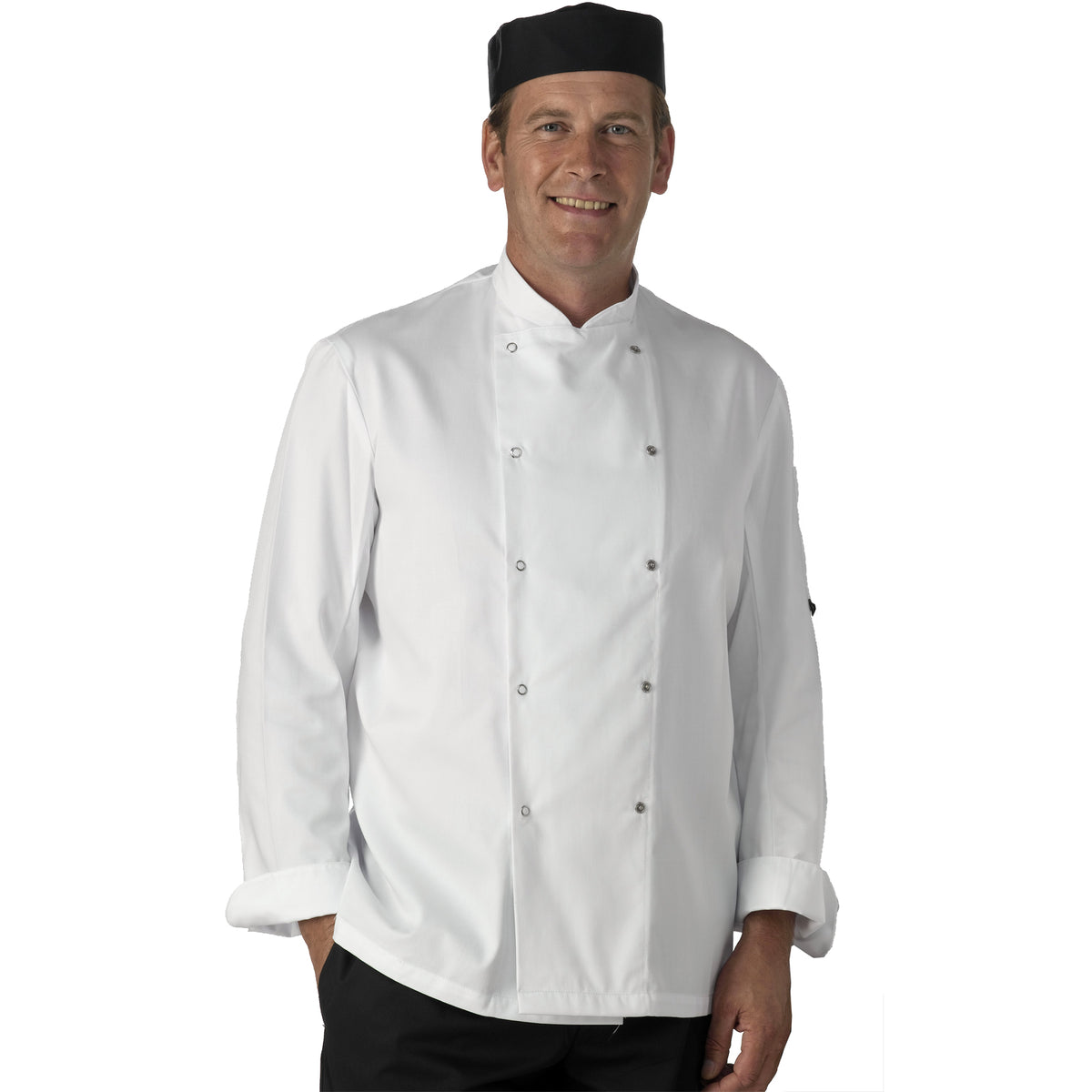Dennys Best Selling Long Sleeve Chefs Jacket - White / XXS
