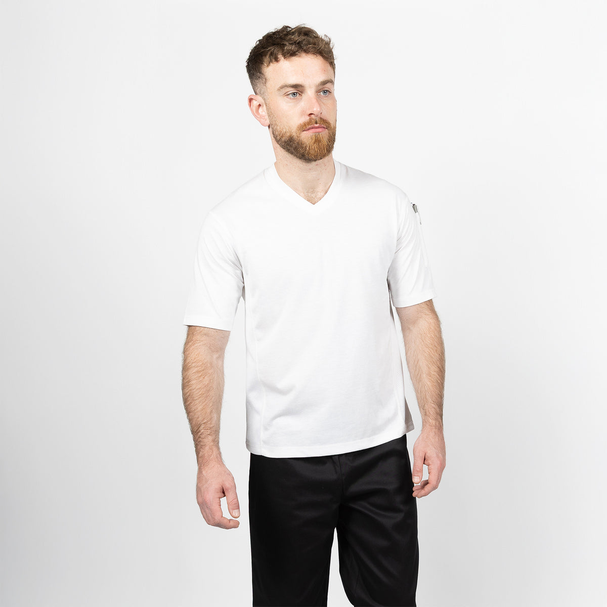Dennys Chef T-shirt with StayCool - White / 2XL