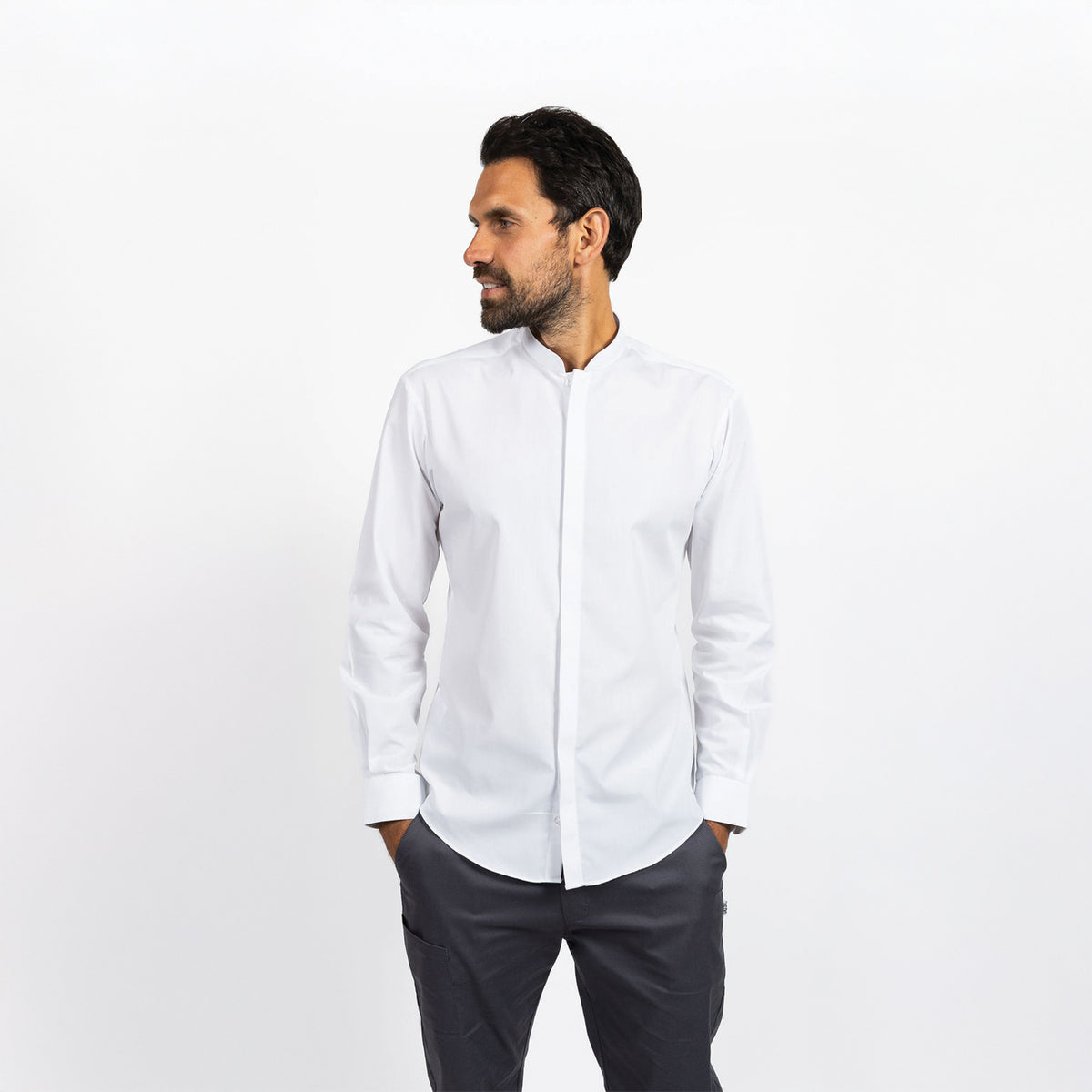 Joseph Alan Unisex Tunic Shirt - White / XS