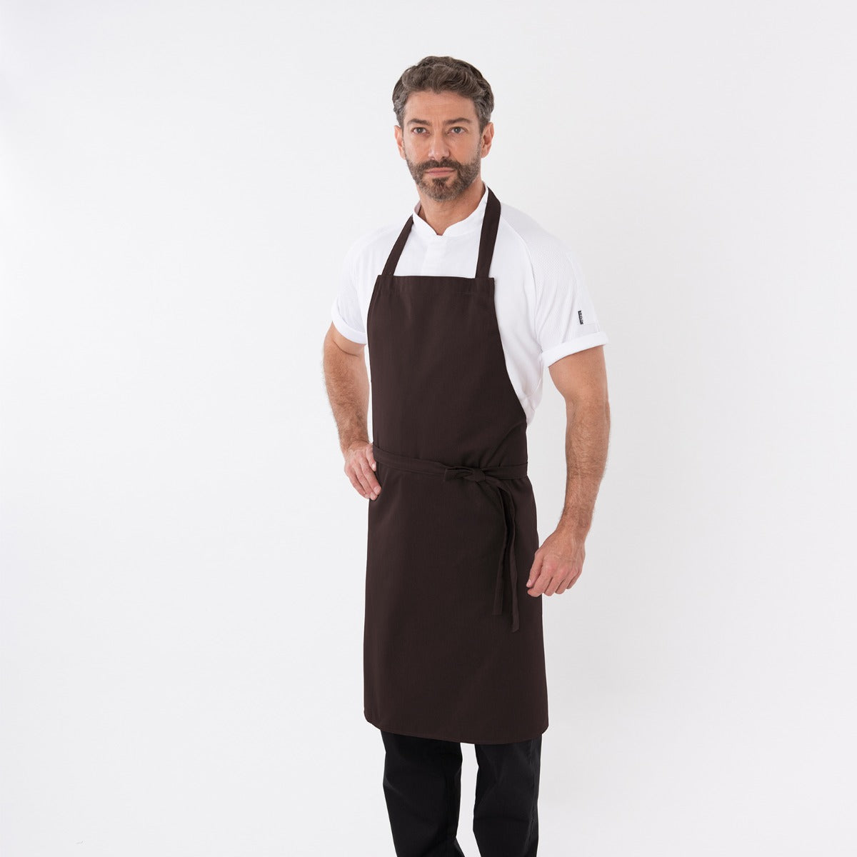 Dennys Bib Aprons With Adj Halter - No Pocket - Peat