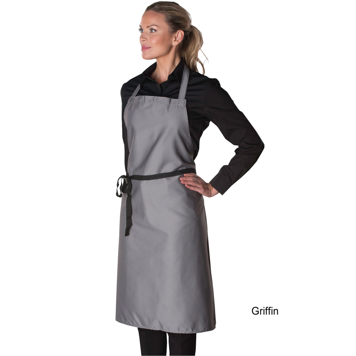 Dennys Bib Apron - Griffin Grey