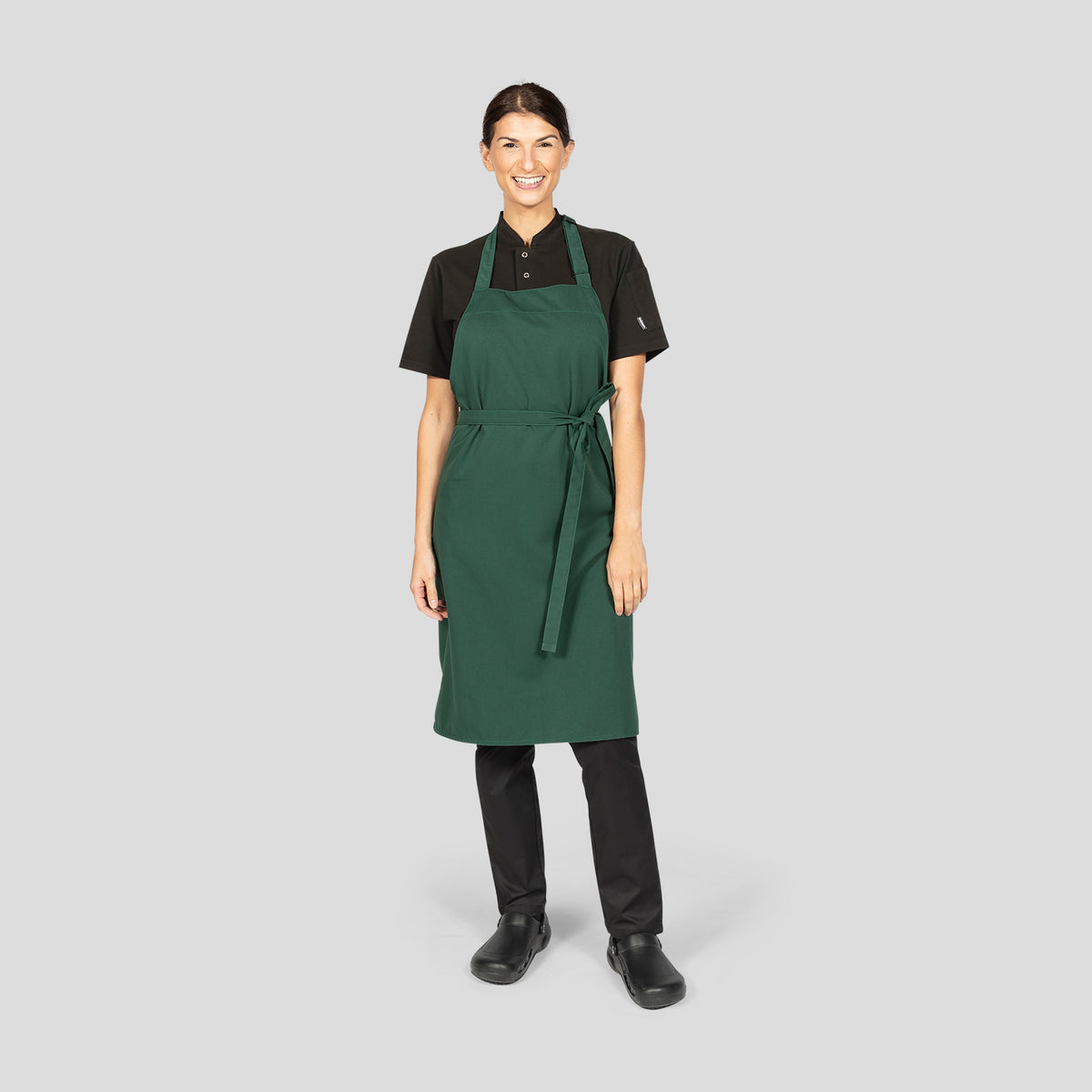 Dennys Recycled Bib Aprons - Huge Range of Colours - Bottle Green